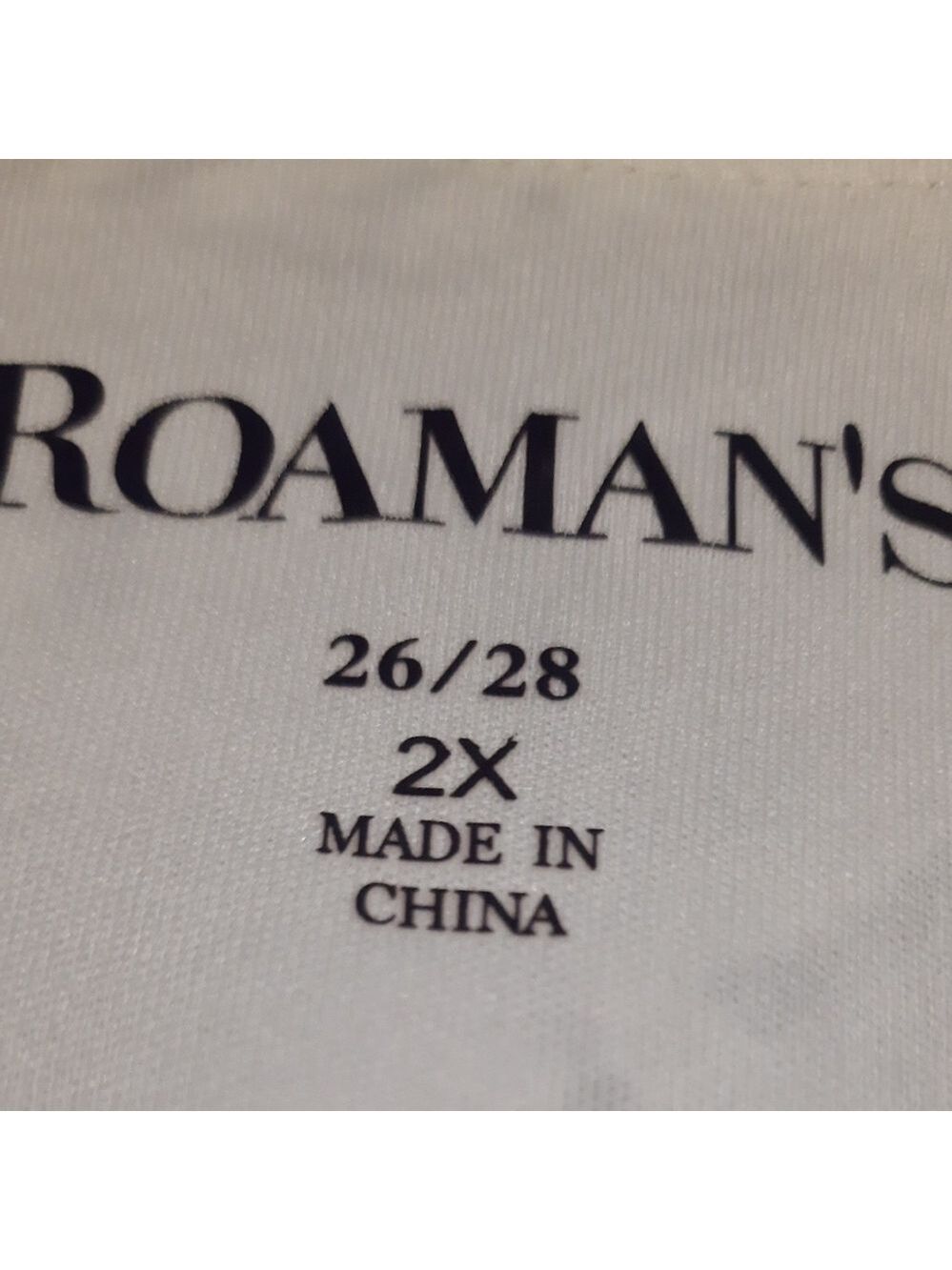 Roamans Long Sleeve Ivory Blouse Size 2X (26/28) - Picture 5 of 7